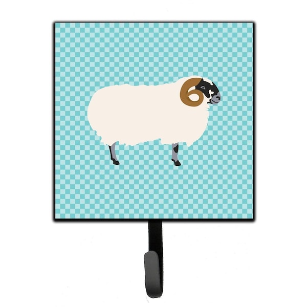 Carolines Treasures Scottish Blackface Sheep Blue Check Leash or Key Holder BB8147SH4 - main